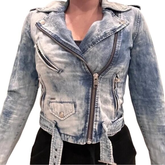 DIESEL WOMANS JEAN DENIM JACKET - Picture 4 of 6
